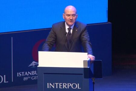 89. Interpol Genel Kurul Toplantısı’nda Bakan Soylu İnterpol ile ilgili konuştu