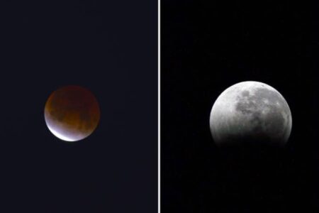 Uzaydaki kozmonot, son 6 asrın en uzun Ay tutulmasını fotoğrafladı