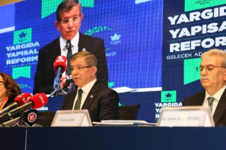 Gelecek Partisi lideri Davutoğlu, ‘Gelecek Adalet Modeli’ni açıkladı