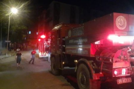 Söke’de yangın: 2 kişi hastaneye kaldırıldı